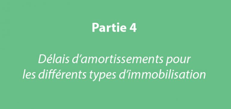 les delais damortissements